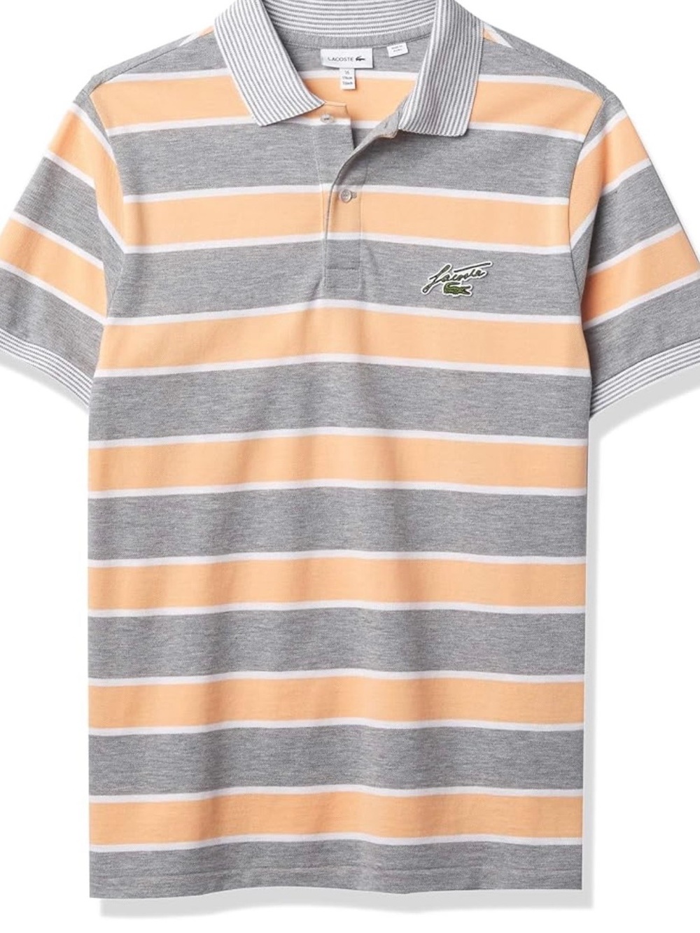 Lacoste Youth Striped Polo Shirt 0518